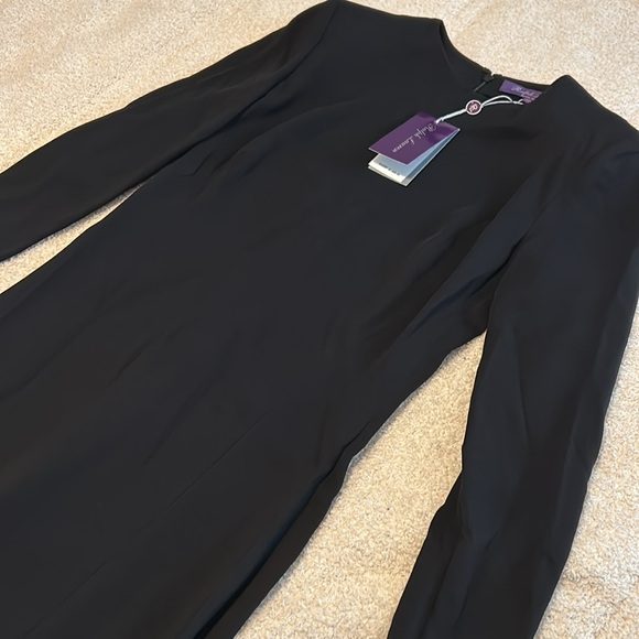 Ralph Lauren Purple Label Long-Sleeve Cocktail Dress - Picture 5 of 9